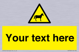 Custom warning horses